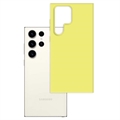 Capa de TPU 3MK Matt para Samsung Galaxy S23 Ultra 5G - Amarelo