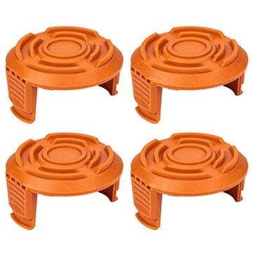 4 peças. Tampas de carretel para aparador de relva Worx WA6531 - Plástico ABS, 56.5x31.5mm