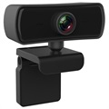 Webcam com Foco Automático Autofoco 4MP HD - 1080P, 30FPS - Preta