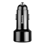 Carregador para automóvel Baseus Magic 2x USB QC 3.0 45W CCMLC20A-01 - preto