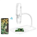 Microscópio Digital WiFi com Suporte 50X-1000X - Branco