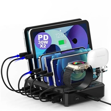 Estação de carregamento universal de 6 portas 018-3PD-2 - 110W