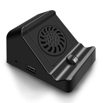 6317 Para Nintendo Switch 1x USB 3.0 + 2x USB 2.0 Saída Mini HD Video Conversion Dock com ventoinha de arrefecimento