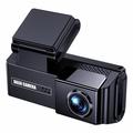 Câmara dupla para tablier A10 - 4K/2K, GPS, ADAS, Wi-Fi, monitor de estacionamento - Preta