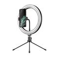APEXEL APL-FL10JJ13Y Anel de luz LED de 26 cm para fotografia Selfie com suporte para telefone e tripé