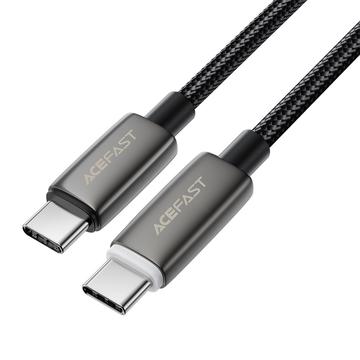 Acefast C23-03 Cabo de carregamento USB-C com desligamento inteligente - 60W/3A, 1.2m - Preto