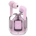 Auriculares True Wireless Stereo Acefast Crystal T6 - Cor-de-rosa