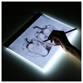 Desenho Acrílico LED / Quadro Estêncil - A4, 235X330mm