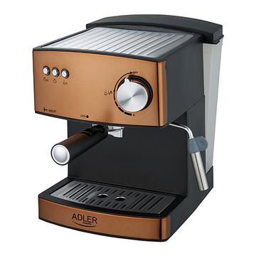 Máquina de café expresso Adler AD 4404cr - 15 bar, 850W - Cobre / Preto