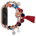 Bracelete Agate Beads Series para Xiaomi Mi Smart Band 7 - Colorido