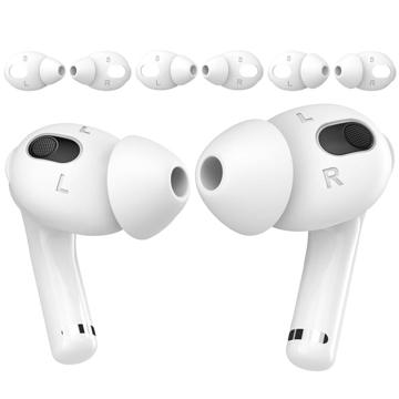 Protetores de Auriculares em Silicone para AirPods 3 - 3 Pares - Lilás / Púrpura / Cor-de-Rosa