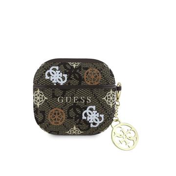 AirPods 4 Guess 4G Peony Charm Case - Castanho
