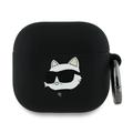 AirPods 4 Capa de silicone 3D Karl Lagerfeld Choupette Head - Preto