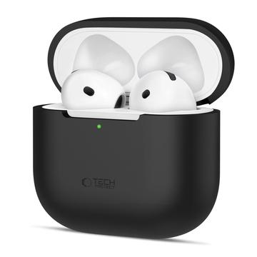 Capa de silicone Tech-Protect para AirPods 4 - Preto