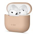 Capa de silicone Tech-Protect para AirPods 4 - Café com leite