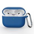 Capa em Silicone com Mosquetão para AirPods Pro 3 - Azul Escuro