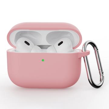 Capa em Silicone com Mosquetão para AirPods Pro 3 - Cor-de-Rosa