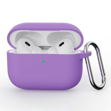 Capa em Silicone com Mosquetão para AirPods Pro 3 - Púrpura