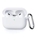 Capa em Silicone com Mosquetão para AirPods Pro 3 - Branco