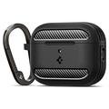 Capa TPU Spigen Rugged Armor para AirPods Pro 3 - Preto