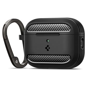 Capa TPU Spigen Rugged Armor para AirPods Pro 3 - Preto