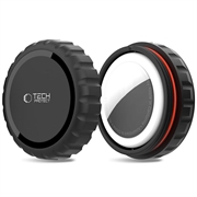 Capa impermeável AirTag Tech-Protect com fecho de torção e suporte adesivo 3M - Preto