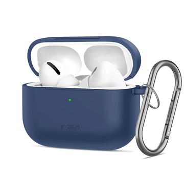 Capa de silicone com gancho para Airpods Pro 3 Tech-Protect - Azul Marinho