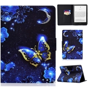 Capa Folio Inteligente para Amazon Kindle Paperwhite (2024) - Borboleta Azul