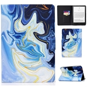 Capa Folio Inteligente para Amazon Kindle Paperwhite (2024) - Azul mármore