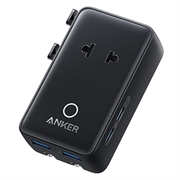 Adaptador de viagem Anker Nano de 5 portas - 20W - Preto