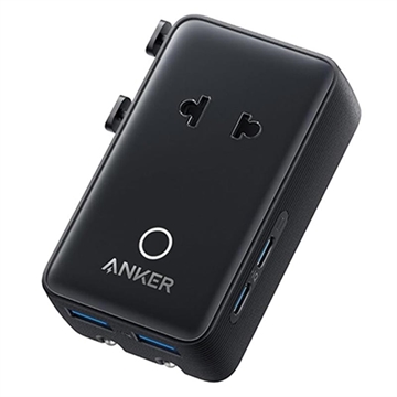 Adaptador de viagem Anker Nano de 5 portas - 20W - Preto
