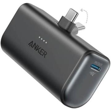 Banco de potência USB-C Anker Nano 5000mAh - Preto