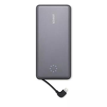 Anker PowerCore+ Pro 10000mAh Power Bank com cabo Lightning - Cinzento