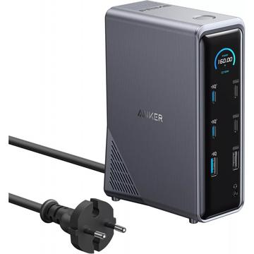 Estação de ancoragem USB-C Anker Prime 737 14 em 1 - Preto