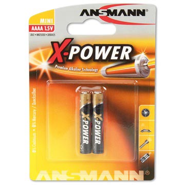 Pilhas AAAA Ansmann X-Power 1510-0005 - 1.5V - 1x2