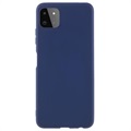 Capa de TPU Mate Antidedadas para Samsung Galaxy A22 5G, Galaxy F42 5G - Azul Escuro