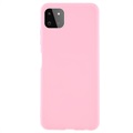Capa de TPU Mate Antidedadas para Samsung Galaxy A22 5G, Galaxy F42 5G - Cor-de-Rosa