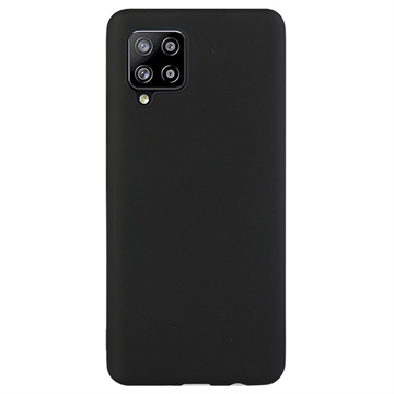 Capa de TPU Mate Anti Dedadas para Samsung Galaxy A42 5G - Preto