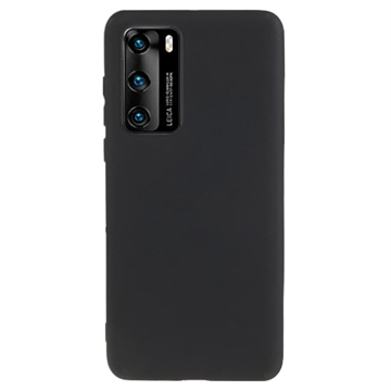 Capa de TPU Mate Anti Dedadas para Huawei P40 - Preto