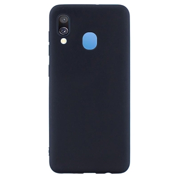 Capa de TPU Mate Anti Dedadas para Samsung Galaxy A40 - Preto