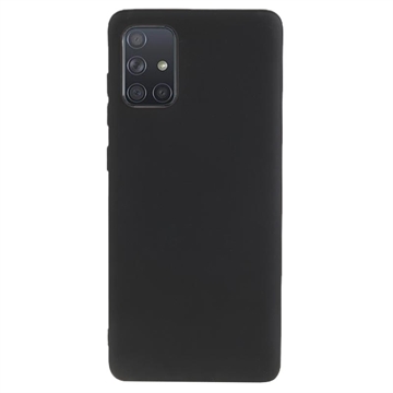 Capa de TPU Mate Anti Dedadas para Samsung Galaxy A71 - Preto