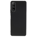 Capa de TPU Mate Anti Dedadas para Sony Xperia 10 IV - Preto