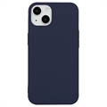 Capa de TPU Mate Anti Dedadas para iPhone 15 - Azul Escuro