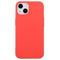 Capa de TPU Mate Anti Dedadas para iPhone 15 Plus - Vermelho