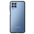 Capa Híbrida Antichoques para Samsung Galaxy M53 - Preto / Transparente