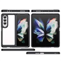 Capa Híbrida Antichoques para Samsung Galaxy Z Fold4 5G - Preto / Transparente