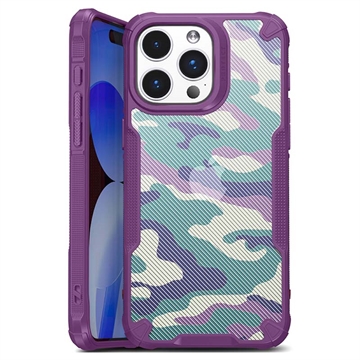 Capa Híbrida Antichoques para iPhone 15 Pro - Camuflagem