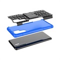 Capa Híbrida Antiderrapante com Suporte Huawei P30 Pro - Azul / Preto