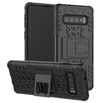 Capa Híbrida Antiderrapante para Samsung Galaxy S10+ - Preto