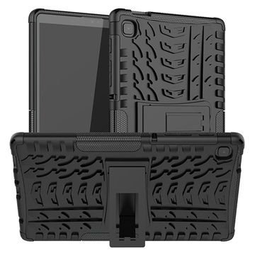 Capa Híbrida Antiderrapante com Suporte para Samsung Galaxy Tab A7 Lite - Preto